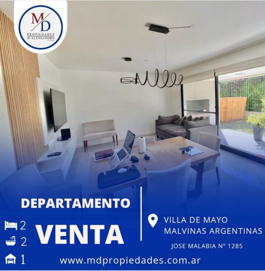 Casa en venta de 2 dormitorios c/ cochera en Villa de Mayo MD